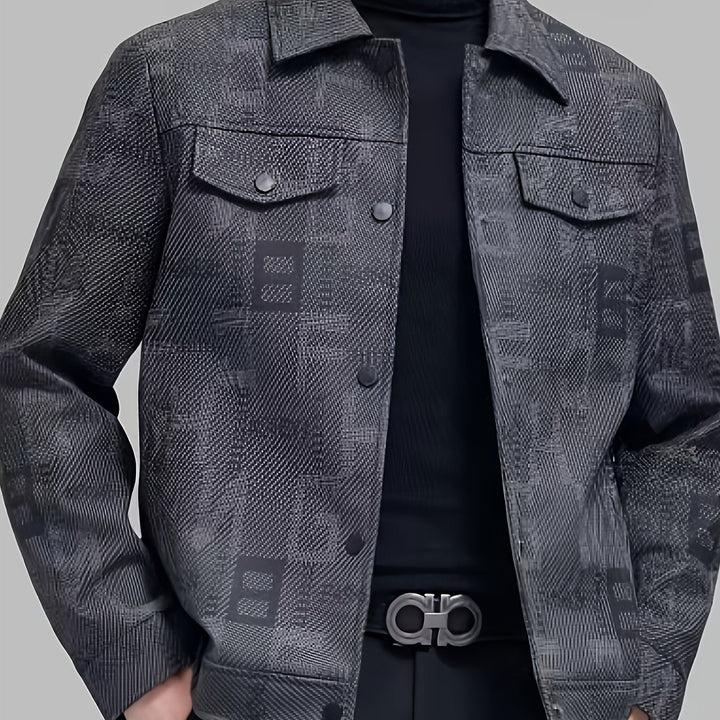 Fletcher | Mønstret Trucker Jakke