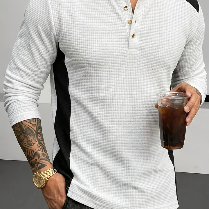 Curtis | Tekstureret Langærmet Henley