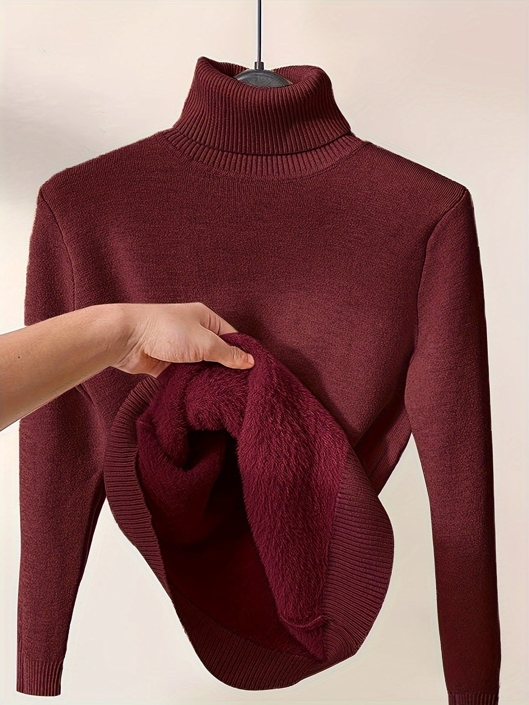 Selena | Cozy Lined High-Neck Sweater