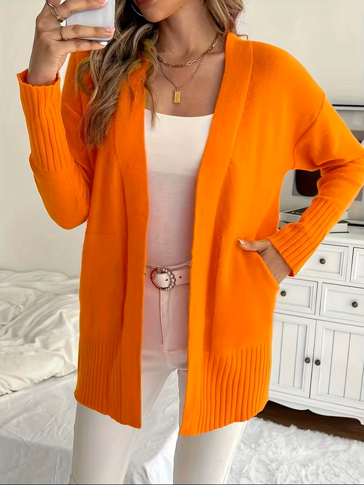 Deanna | Afslappet Åben-Front Cardigan