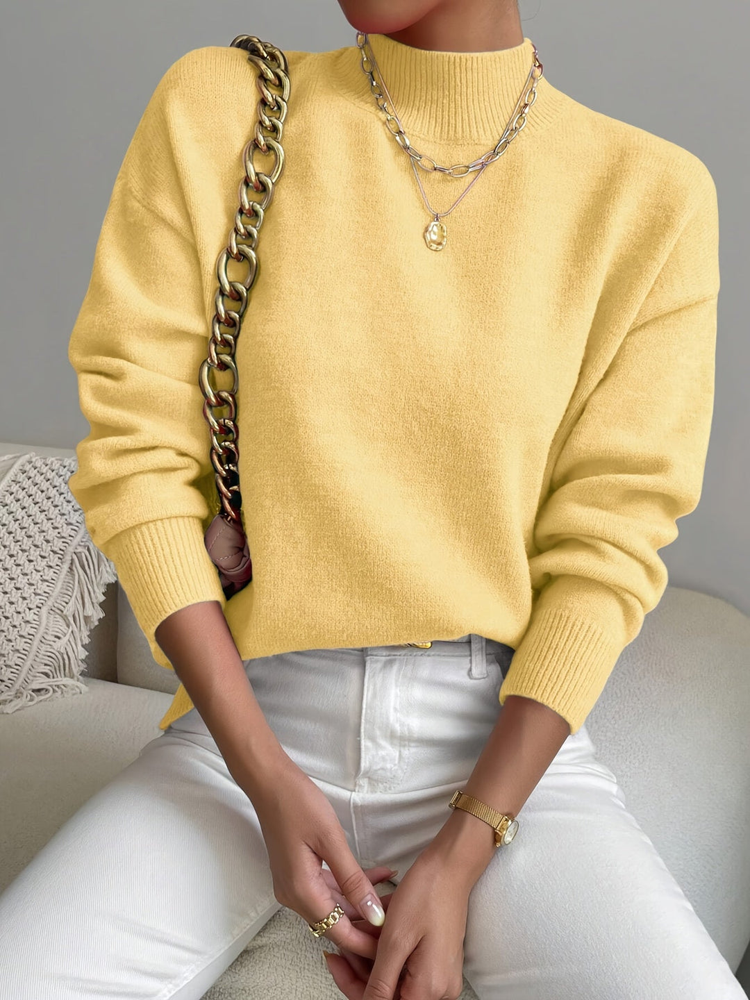 Lorelei | Raffineret Mock Neck Sweater
