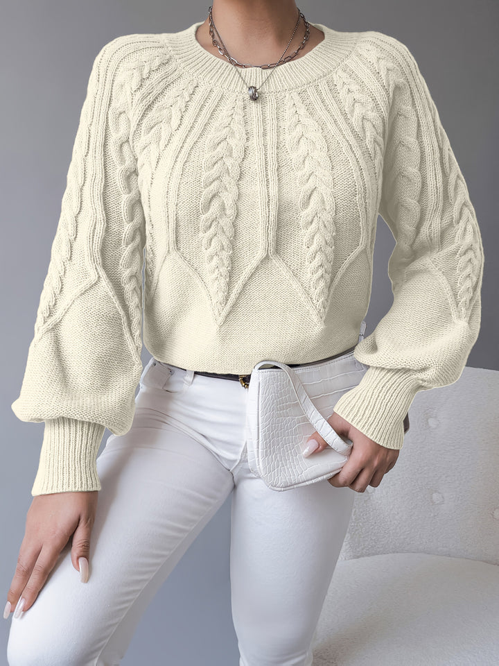Elsie | Kabelstrikket Tekstur Sweater