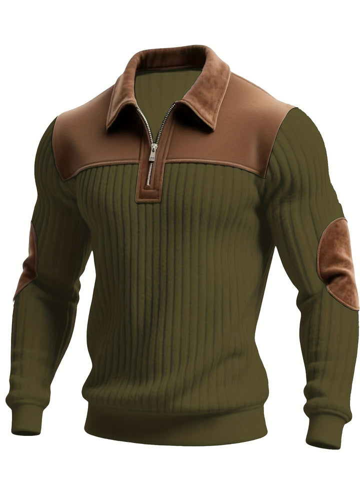 Roland | To-farvet Quarter-Zip Pullover