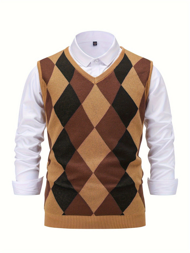 Chandler | Klassisk Argyle Sweater Vest