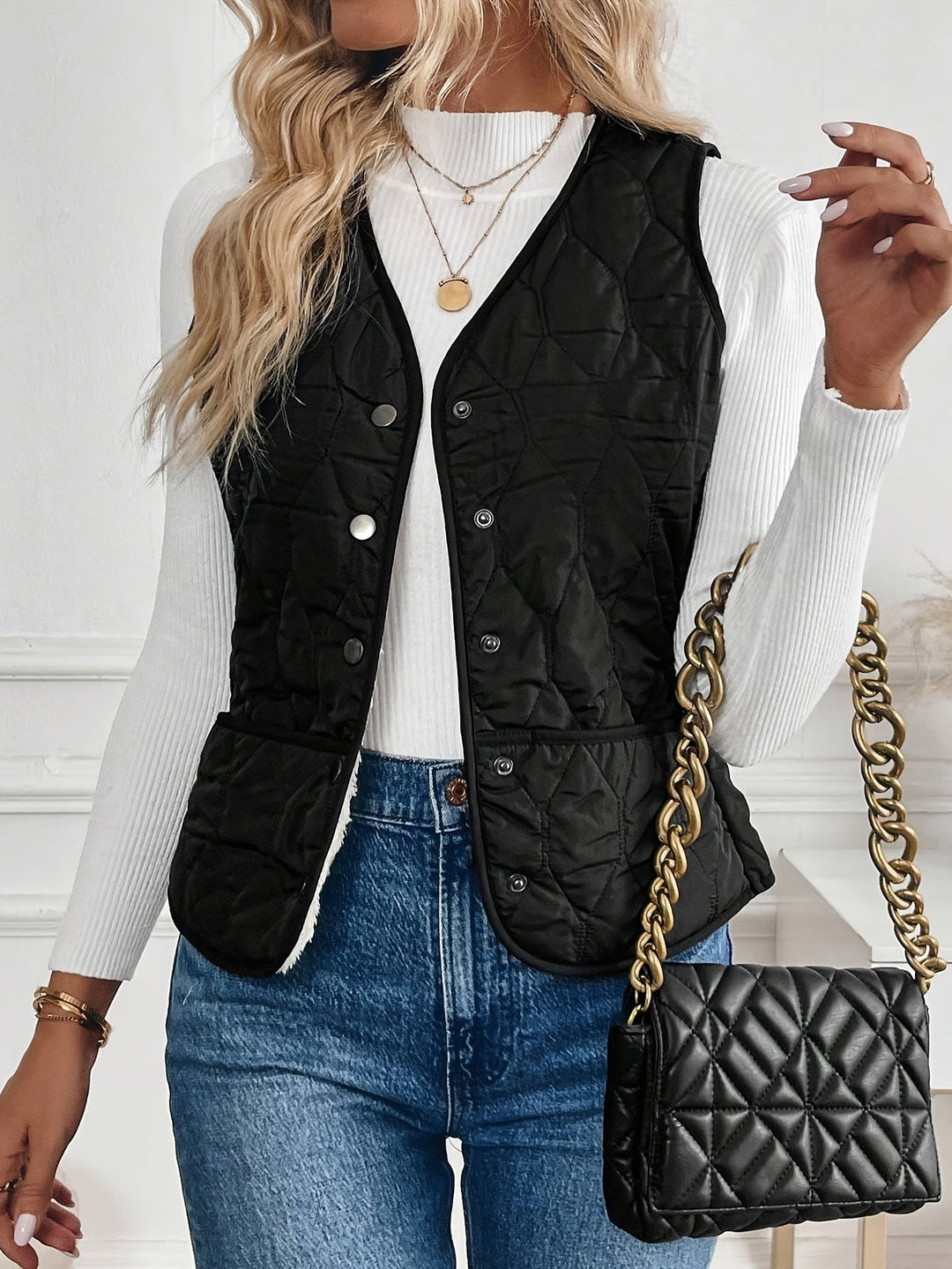 Kendra | Vendbar Quiltet Vest