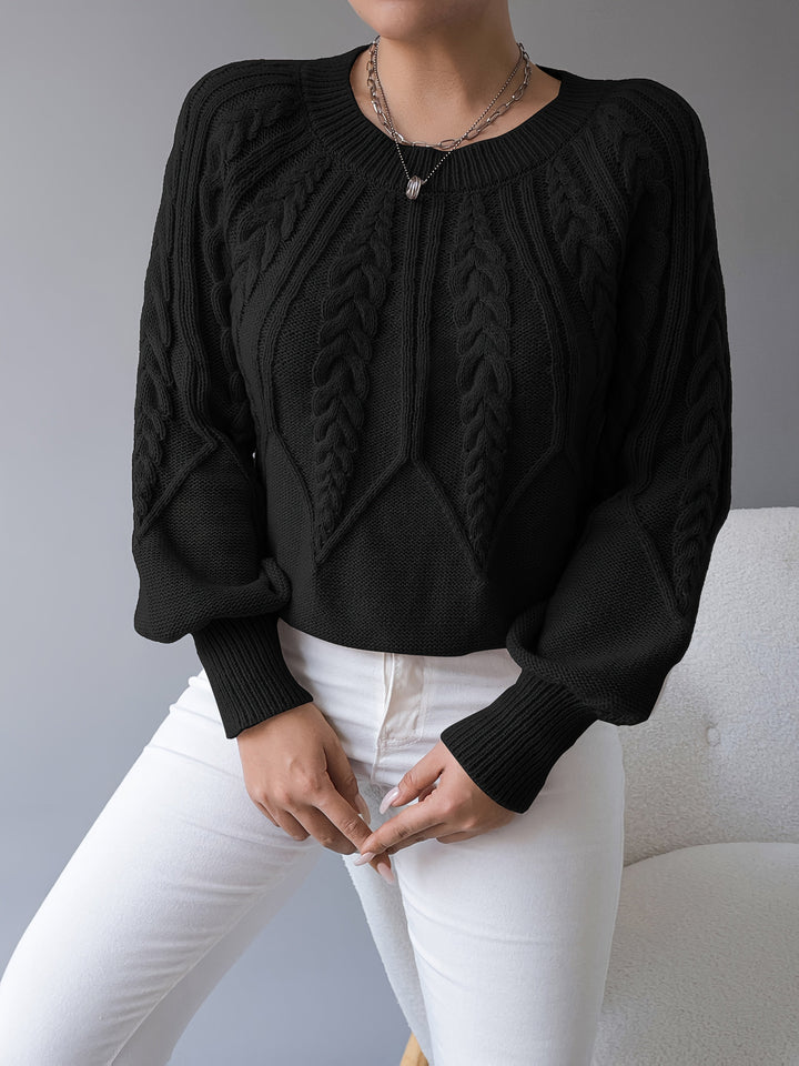Elsie | Kabelstrikket Tekstur Sweater