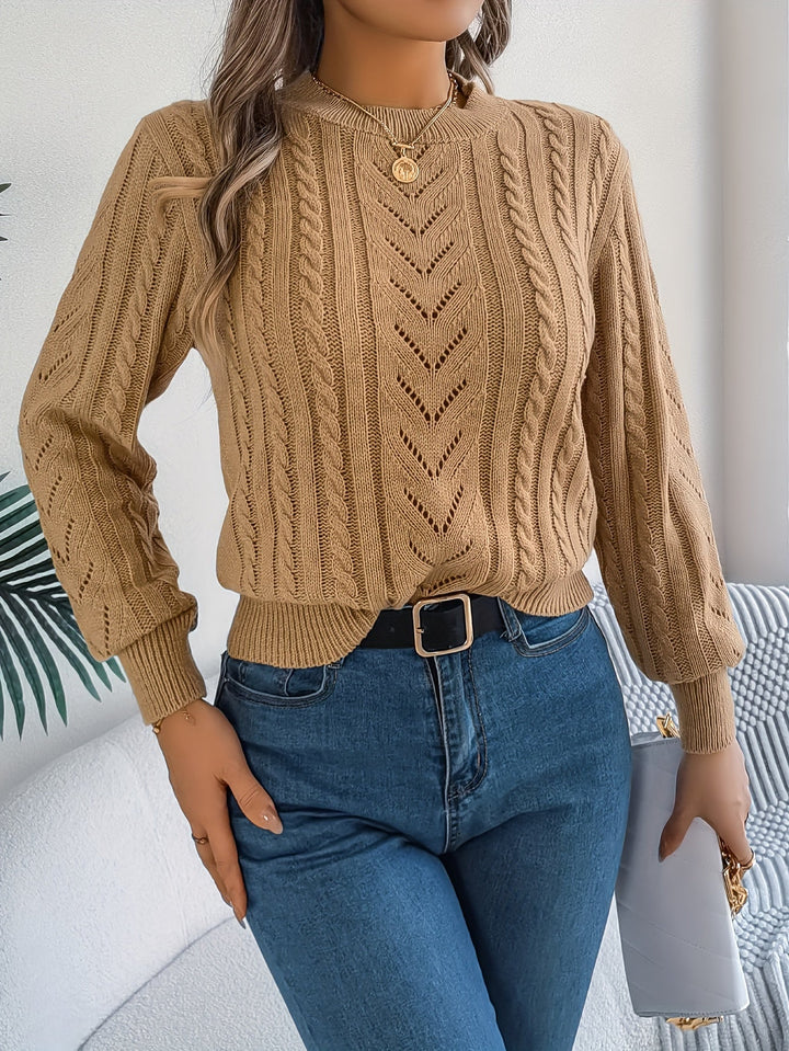 Blythe | Kabelstrikket Tekstur Sweater