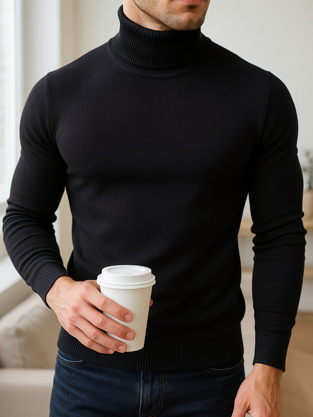 Frederick | Raffineret Højhalset Sweater