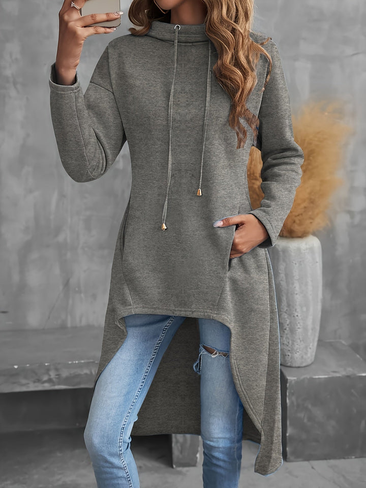 Tabitha | High-Low Snøre Hoodie