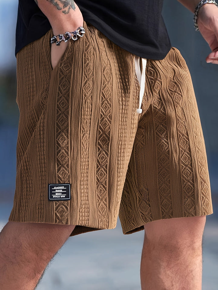 Nolan | Teksturerede Drawstring Shorts