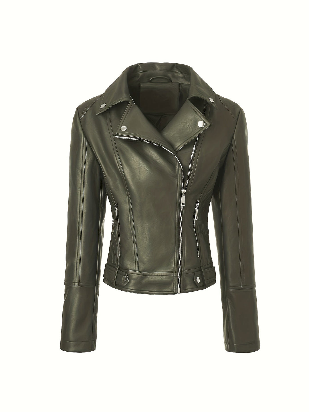 Mabel | Sculpted Zip-Front Moto Jakke