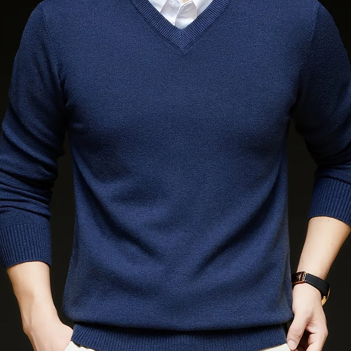 Hugh | Raffineret V-Hals Sweater