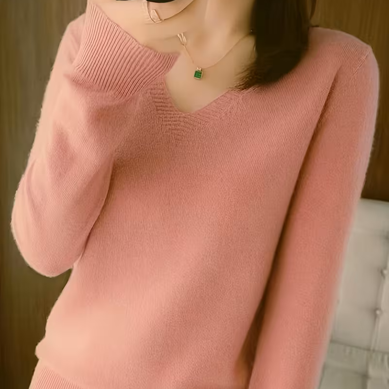 Selene | Blød V-Hals Sweater