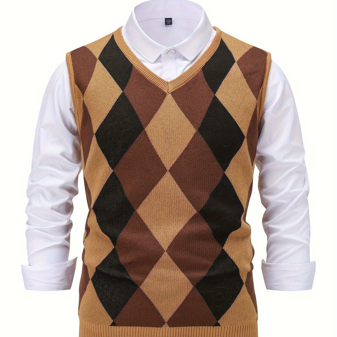 Chandler | Klassisk Argyle Sweater Vest