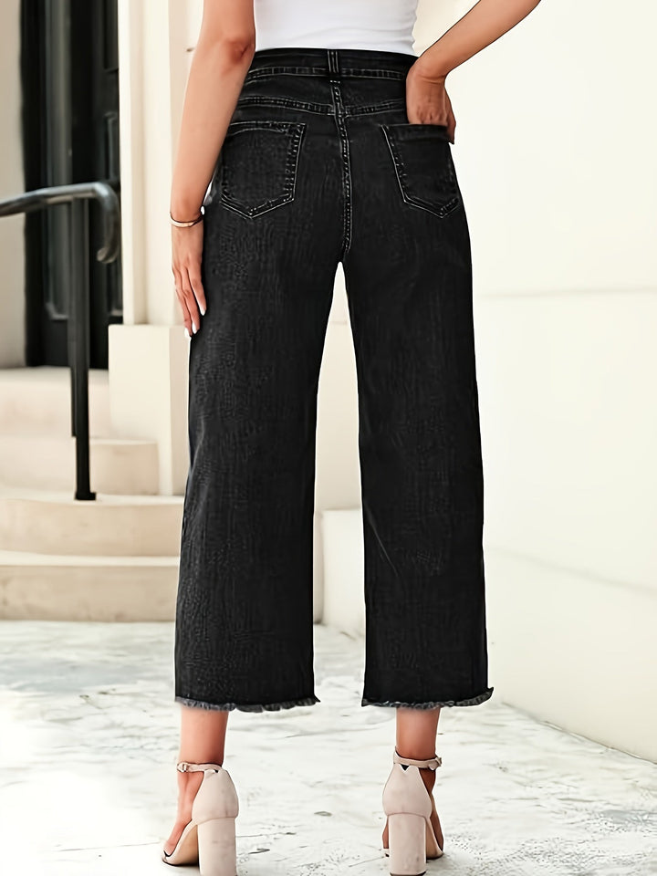 Denise | Skræddersyede Cropped Straight-Leg Jeans