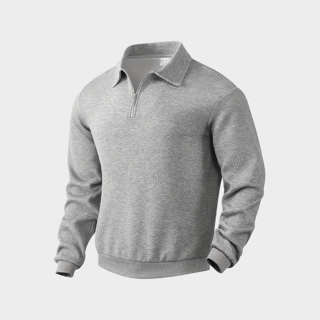 Hudson | Tekstureret Half-Zip Pullover