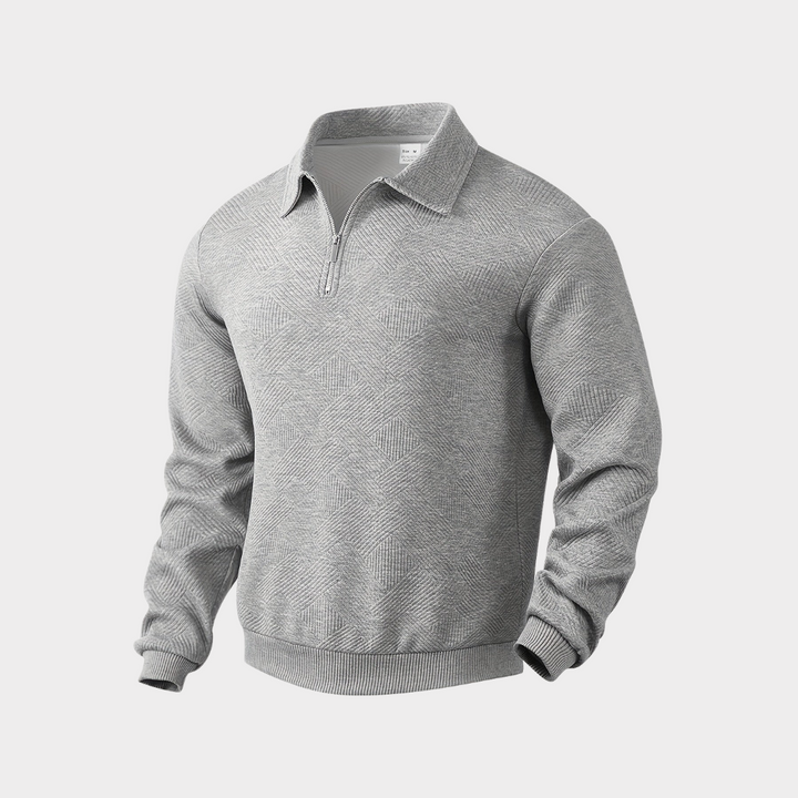 Hudson | Tekstureret Half-Zip Pullover