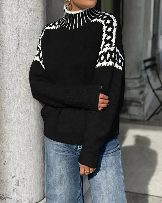 Aurelia | Hyggelig Mønstret Sweater
