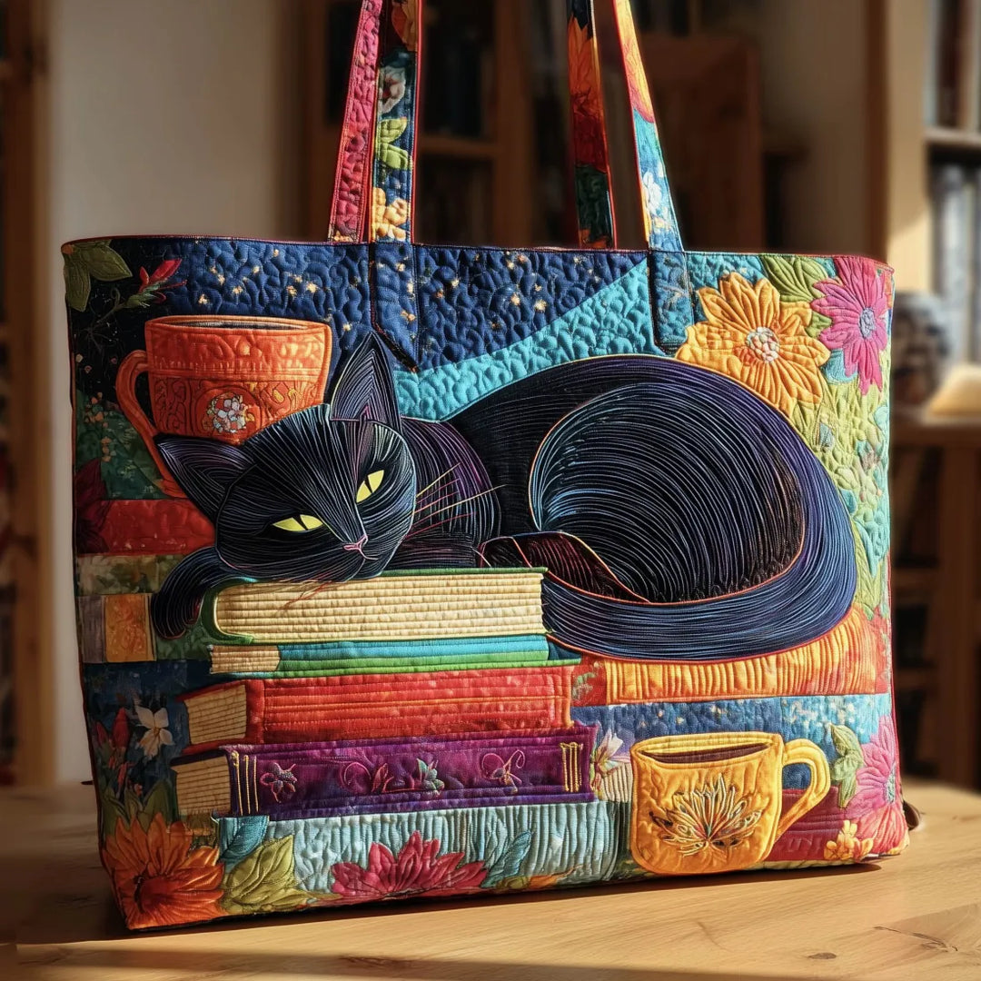 Melissa | Kunstnerisk Multifarvet Kat Tote Bag