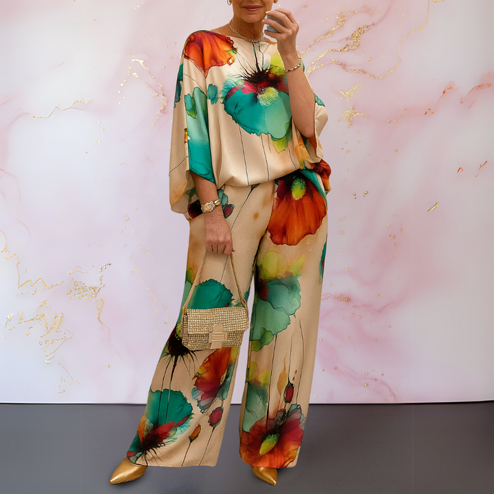 Harlow | Stilfuld Satin To-Delt Sæt