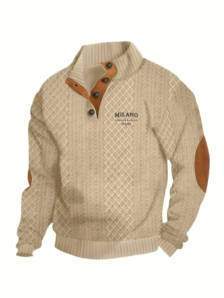 Lorenzo | Tekstureret Ståkrave Sweater