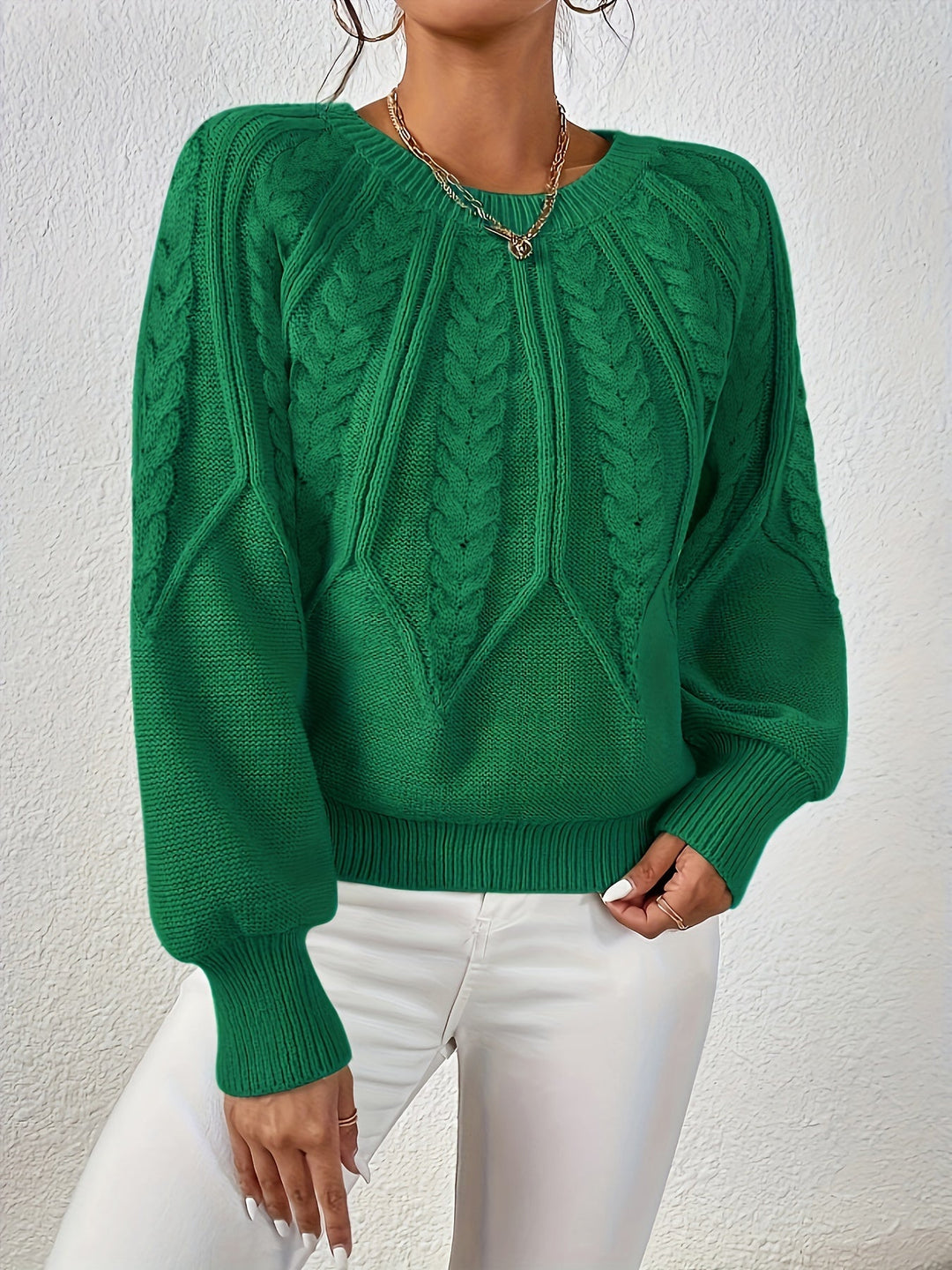Eleanor | Afslappet Kabelstrik Sweater
