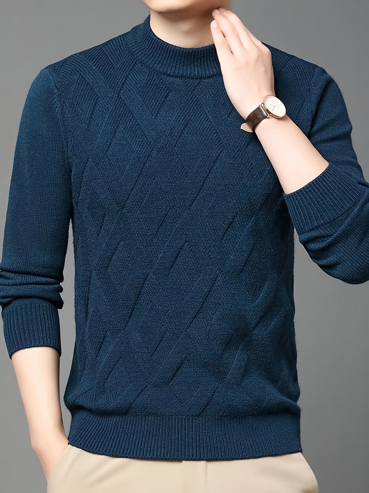 Ellis | Tekstureret Mock-Neck Sweater
