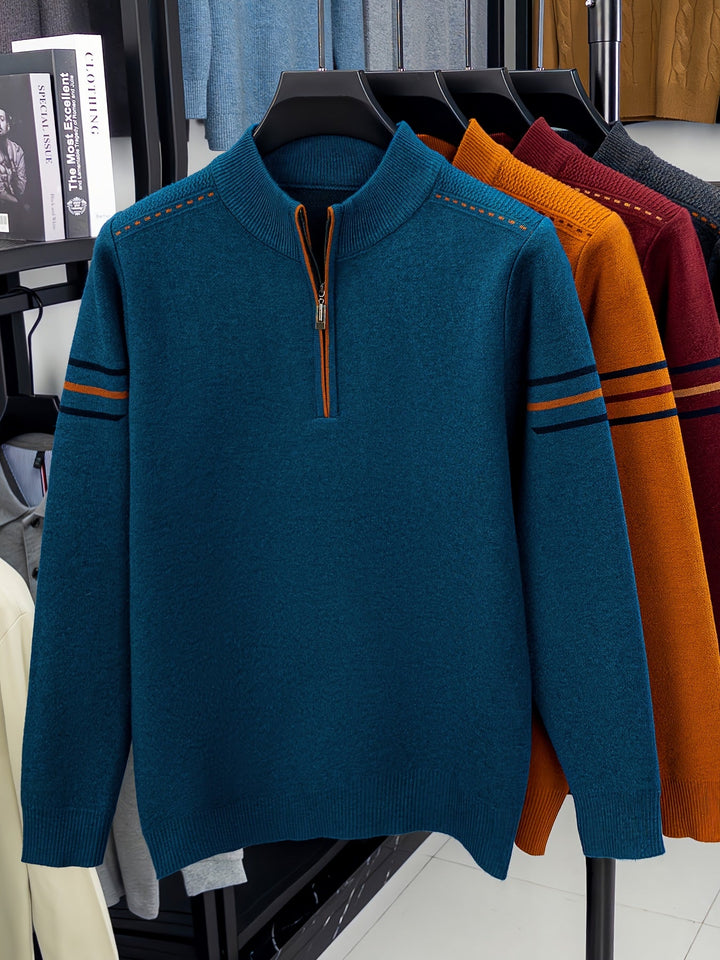 Nathan | Half-Zip Mock Neck Sweater
