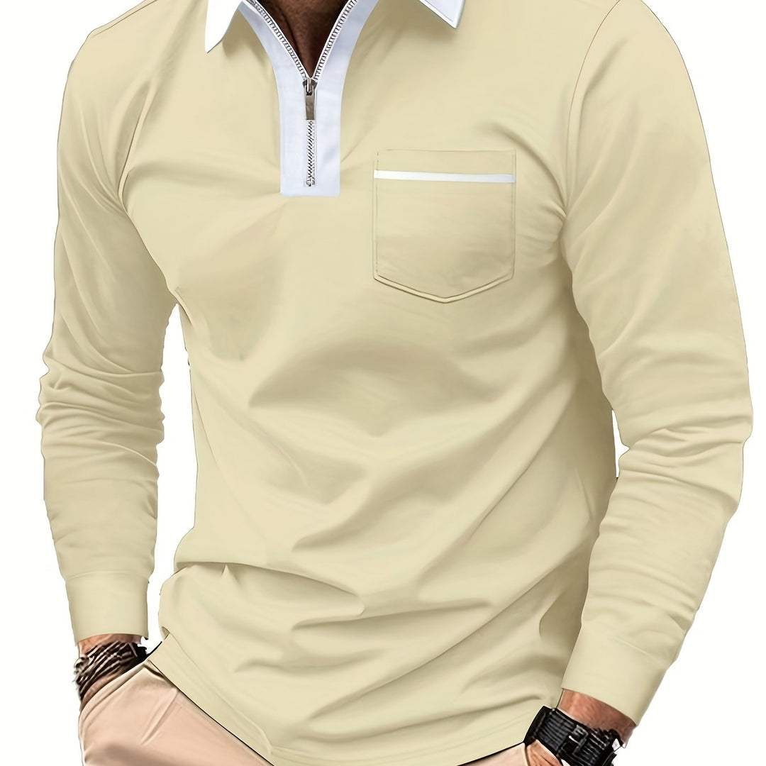 Curtis | Raffineret Zip-Krave Polo Shirt