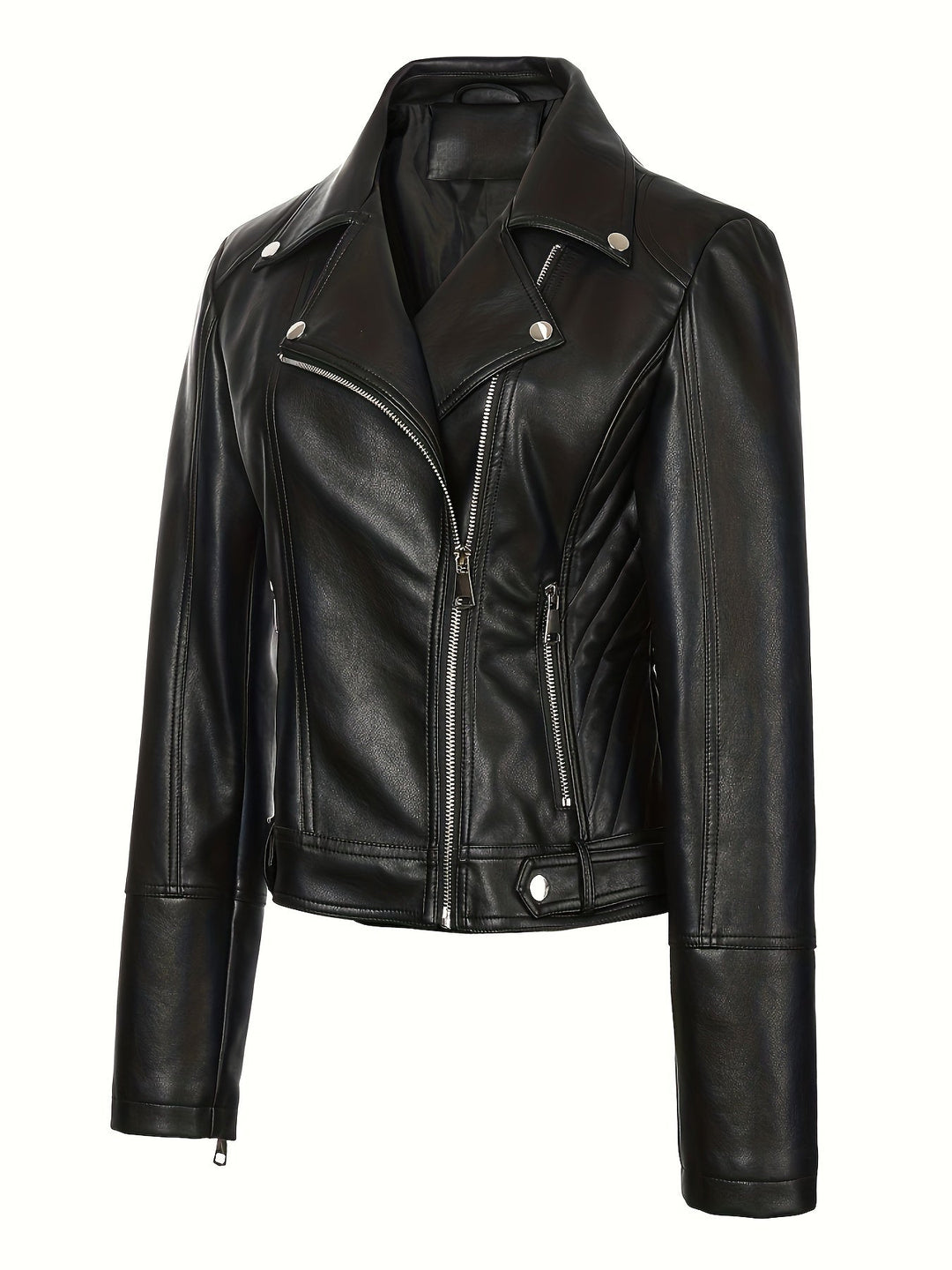 Mabel | Sculpted Zip-Front Moto Jakke