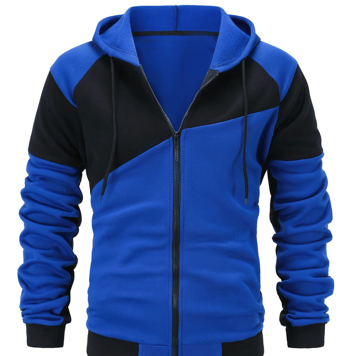 Bryce | Farveblok Zip-Up Hættejakke