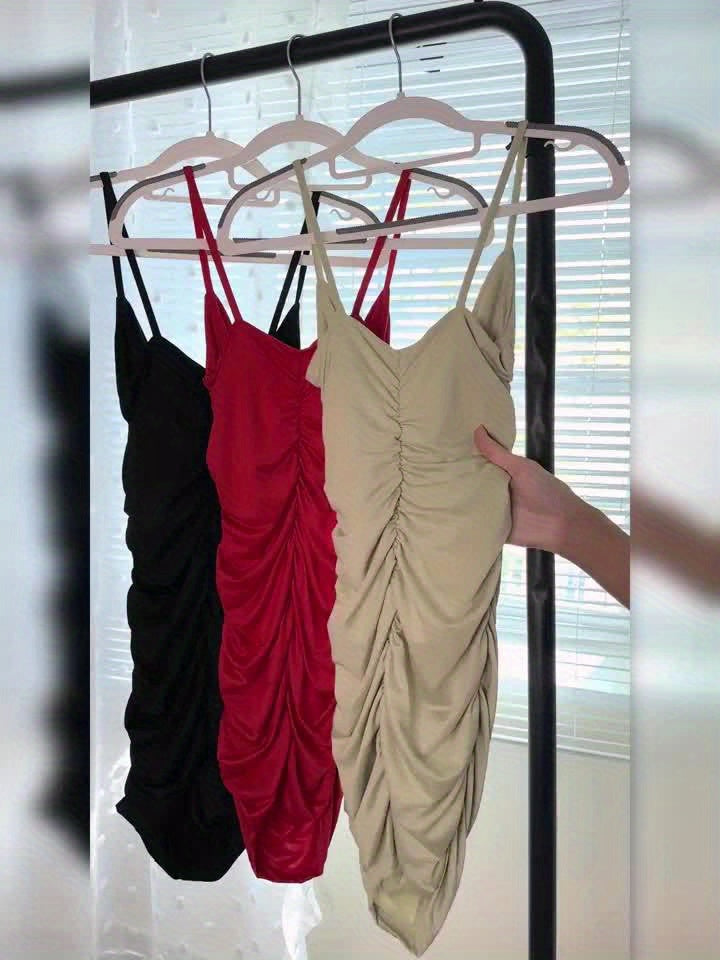 Eloise | Rynket V-Hals Bodycon Kjole