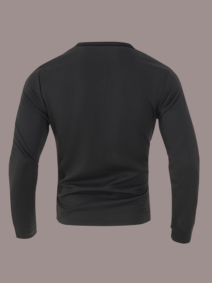 Curtis | Tekstureret Langærmet Henley
