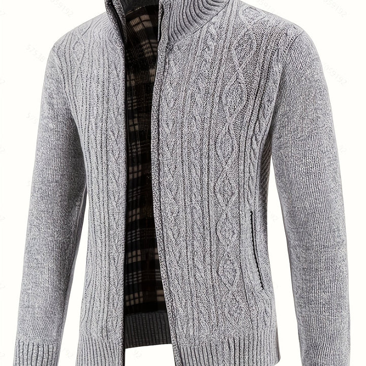 Walter | Tekstureret Full-Zip Cardigan