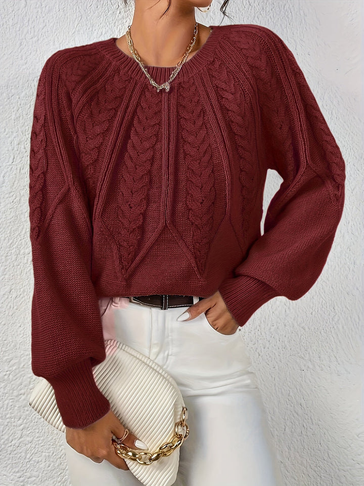 Eleanor | Afslappet Kabelstrik Sweater