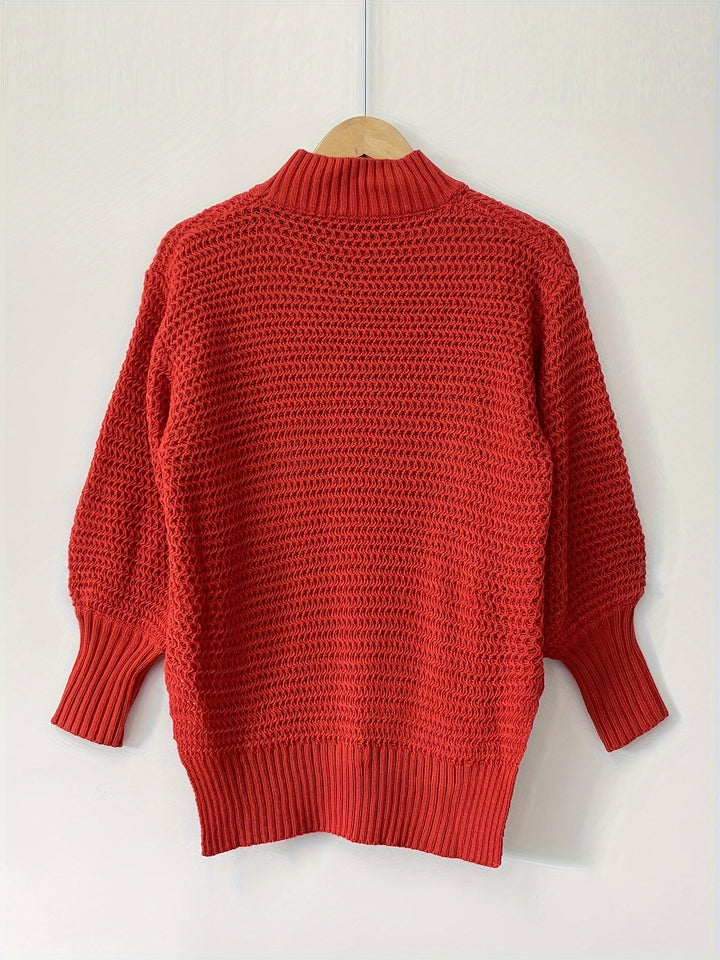 Evangeline | Tekstureret High-Low Sweater