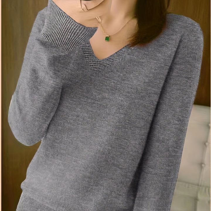 Selene | Blød V-Hals Sweater