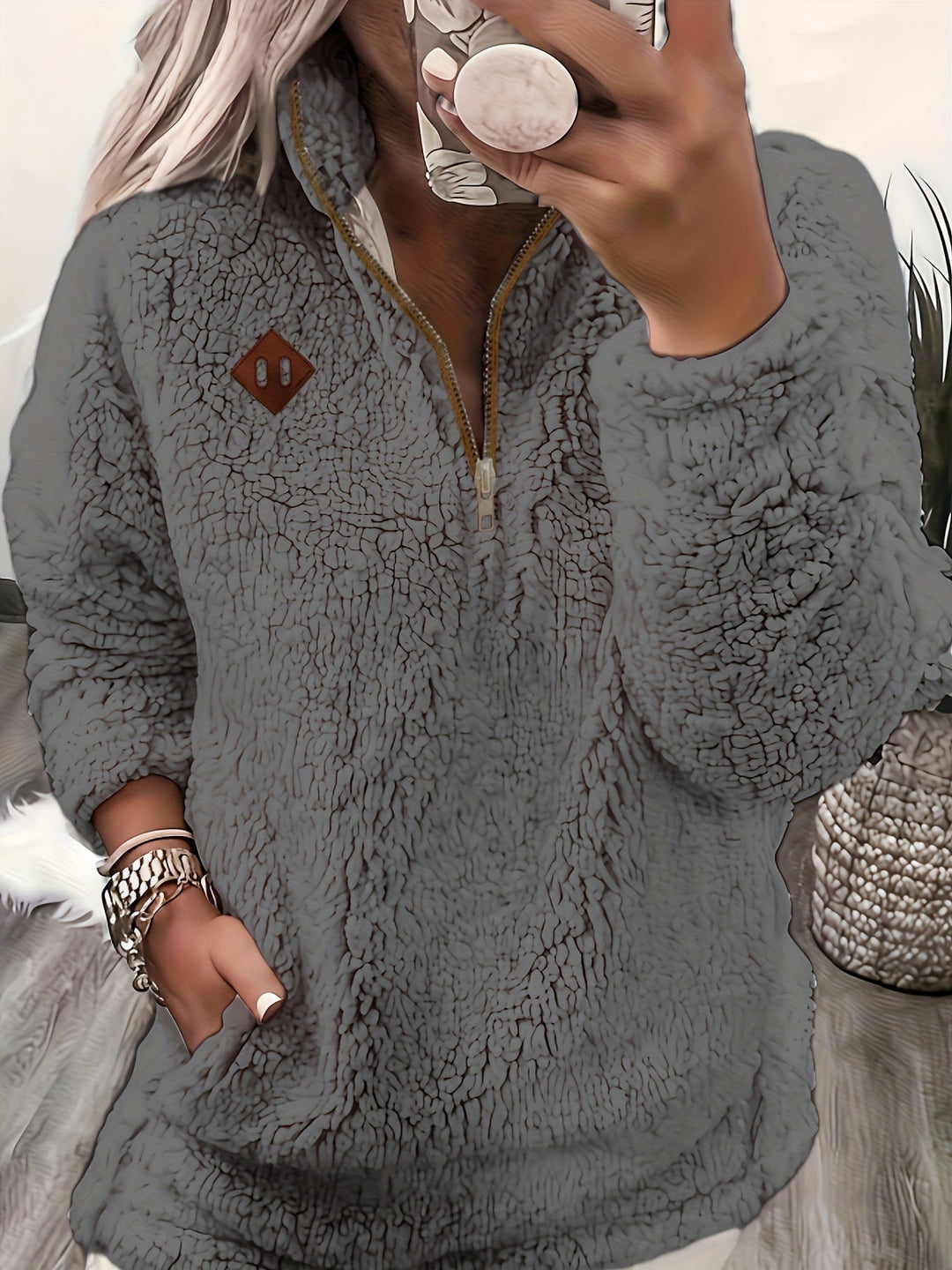 Renee | Cozy Half-Zip Pullover