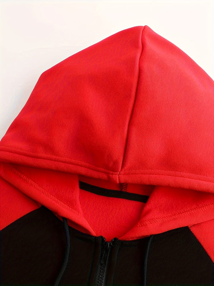 Bryce | Farveblok Zip-Up Hættejakke
