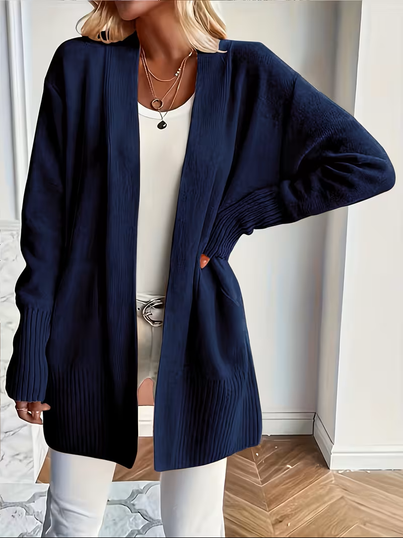 Deanna | Afslappet Åben-Front Cardigan