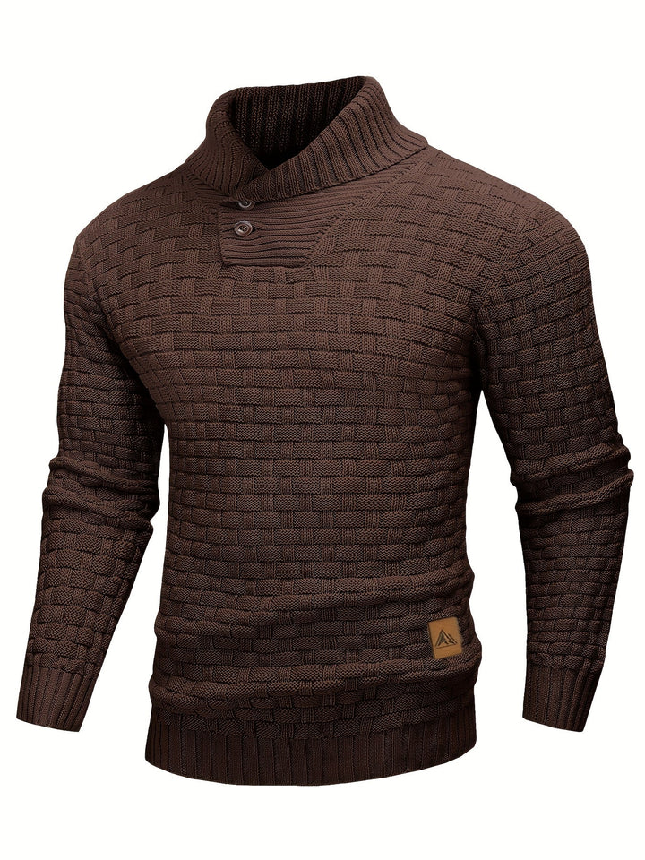 Alistair | Tekstureret Skulderkrave Sweater