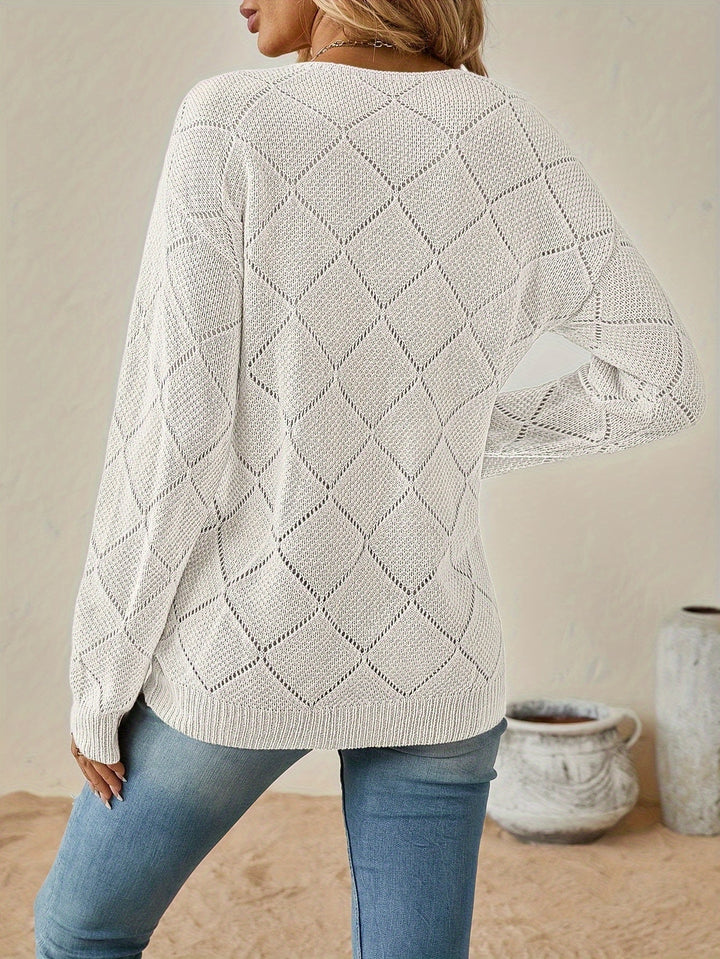 Camryn | Åben V-Hals Sweater