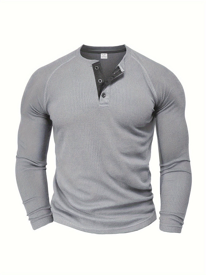 Graham | Klassisk Button Henley Skjorte