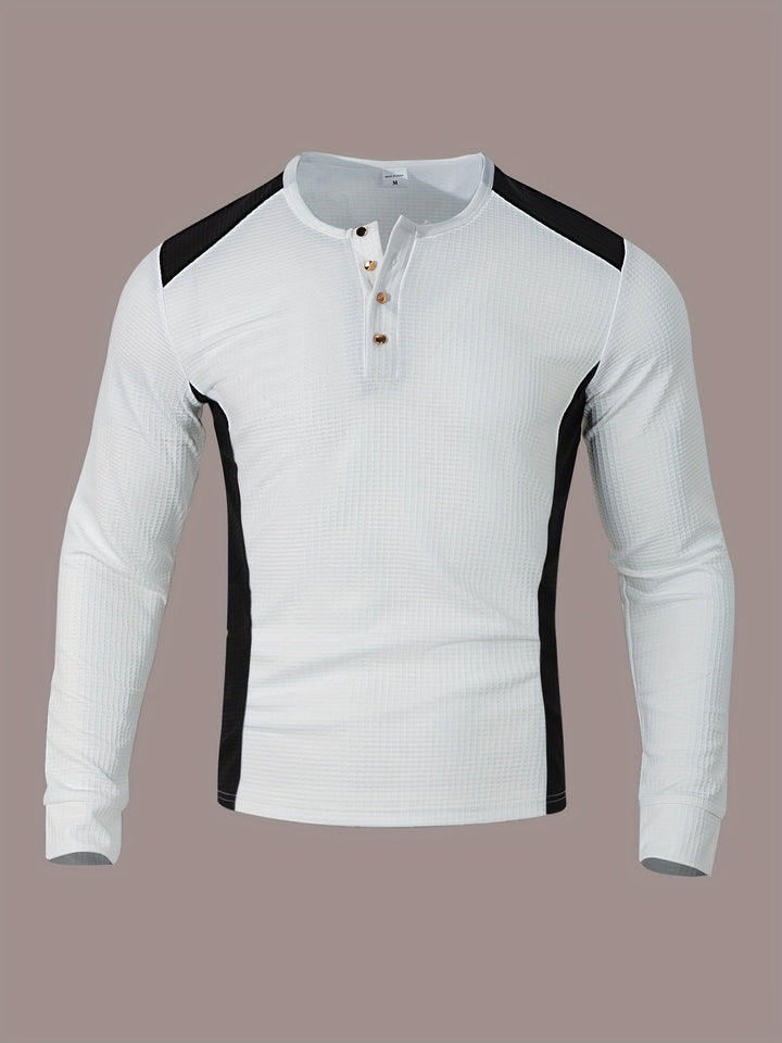 Curtis | Tekstureret Langærmet Henley
