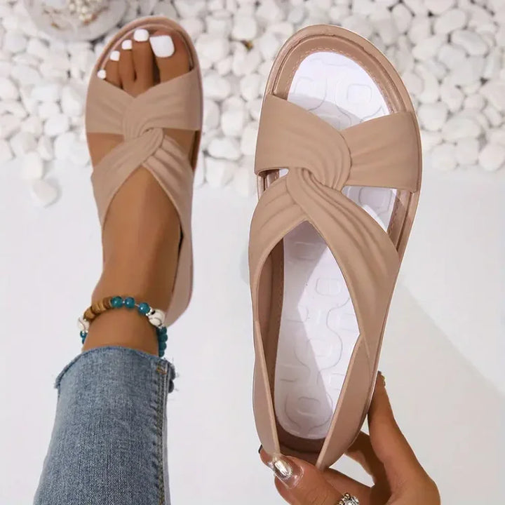 Elena | Polstrede Krydsrem Sandaler