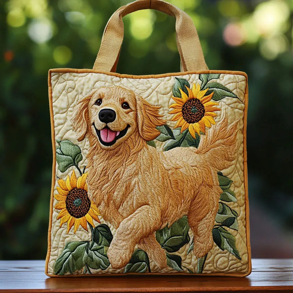 Cheryl | Stilfuld Hund Blomster Kunst Tote Taske