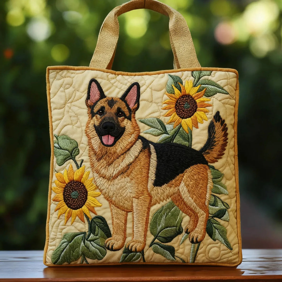 Nicole | Kunstnerisk Solsikke Hundekunst Tote Bag