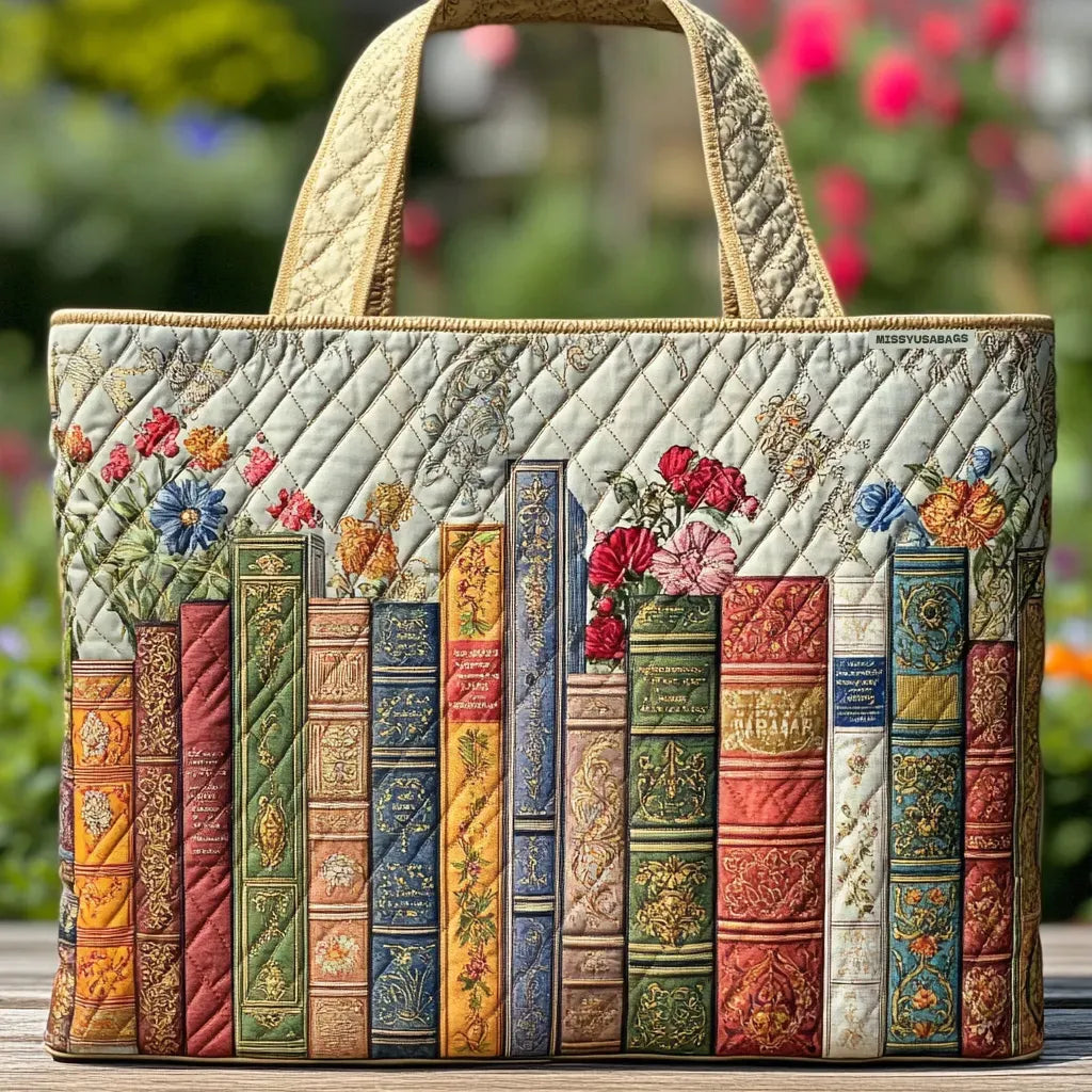 Amanda | Stilfuld Bog Blomster Design Tote Bag