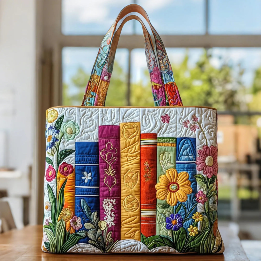 Laura | Multifarvet Bog Kunst Tote Bag