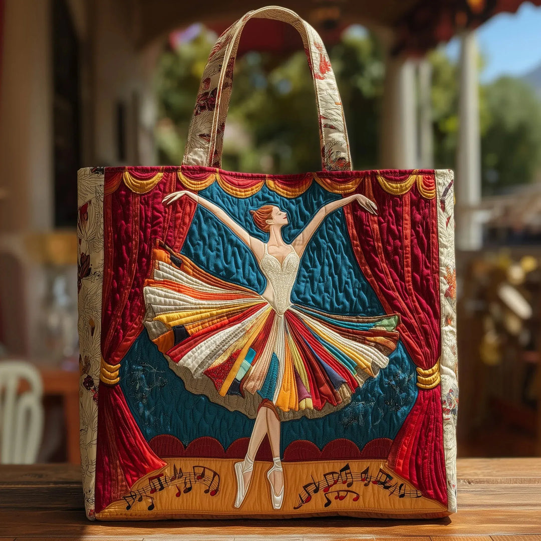 Kimberly | Multifarvet Ballerina Kunst Tote Taske